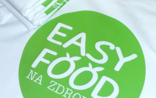 Koszulki bawełniane z nadrukiem EASY FOOD Lubin - znakowanie odzieży