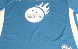 Koszulki sporotwe squash Lubin - znakowanie odzieży